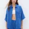 01-50 Textured short sleeve shirt